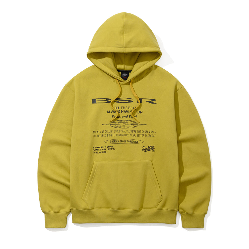 비에스래빗 2425 BSRABBIT ALWAYS HAVING FUN HOODIE LIME